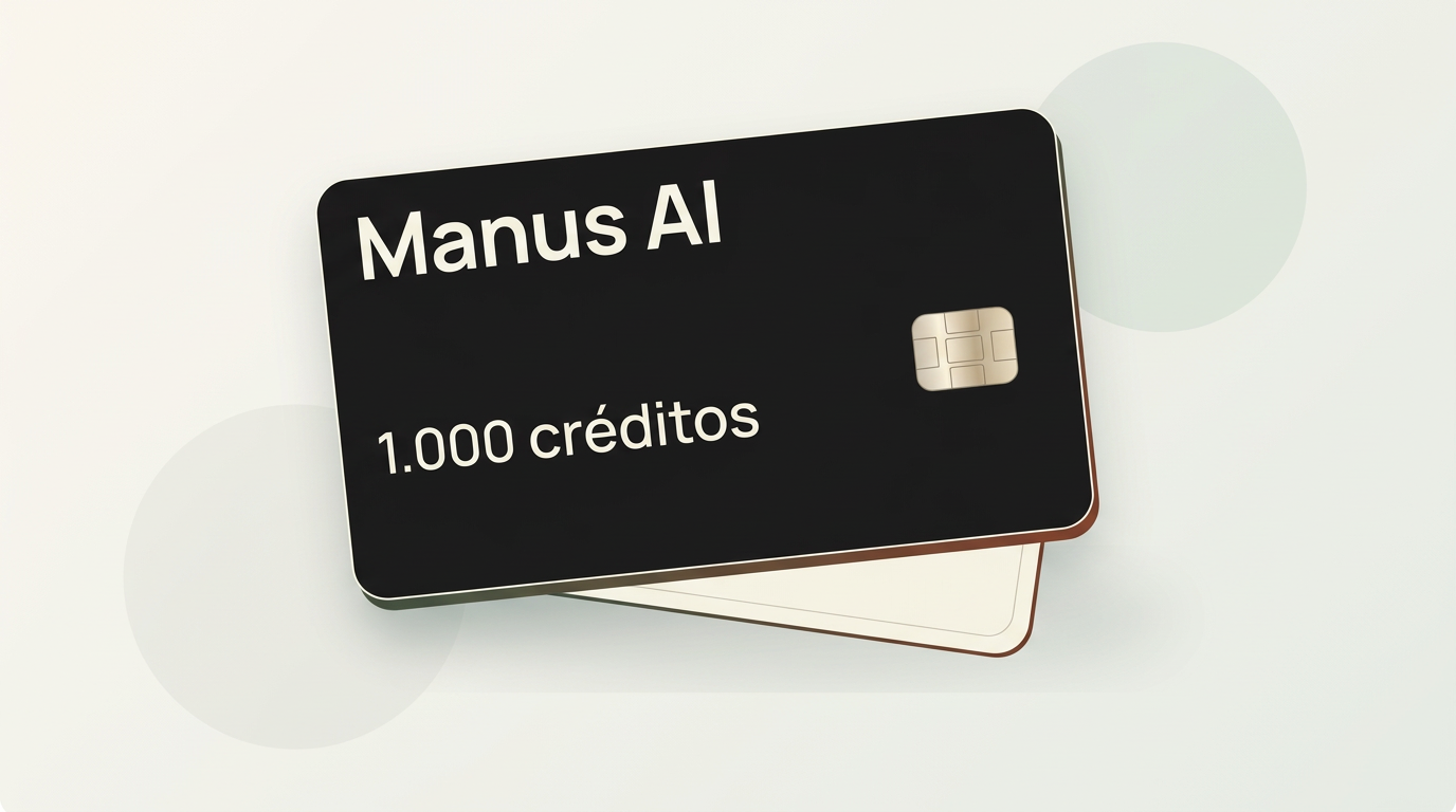 Manus AI · 1.000 créditos — Manus AI · 1.000 créditos na sua conta